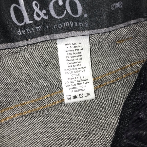 Denim + CO Women's Dark 5 Pocket Jeans NWT - Picture 4 of 5